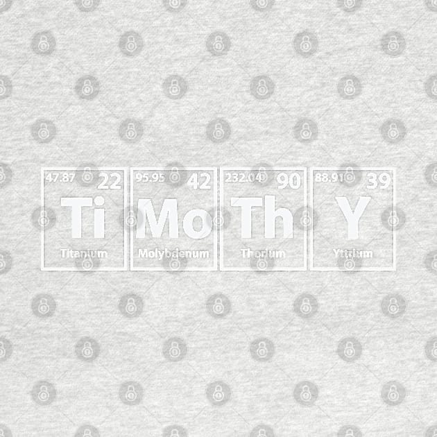 Timothy (Ti-Mo-Th-Y) Periodic Elements Spelling by cerebrands